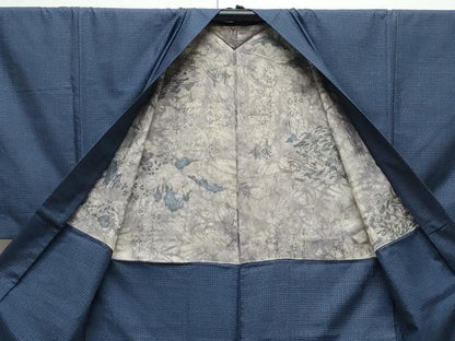 平和屋着物●男性　本場染大島紬　アンサンブル　吉祥文　正絹　逸品　CAAY9574th