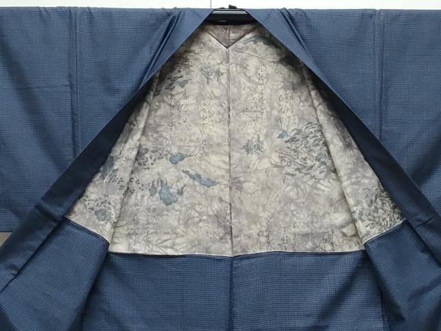 平和屋着物●男性　本場染大島紬　アンサンブル　吉祥文　正絹　逸品　CAAY9574th