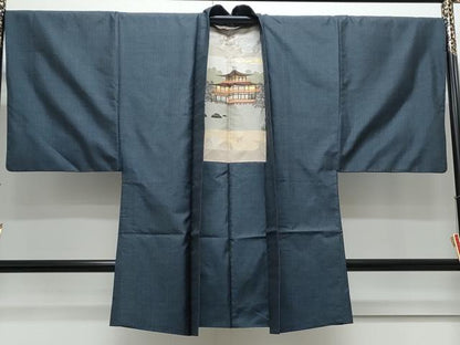 平和屋着物●男性　本場大島紬　アンサンブル　吉祥文　正絹　逸品　CAAY9575th