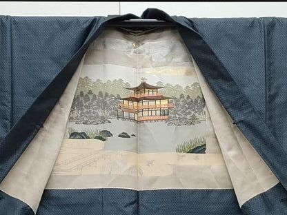 平和屋着物●男性　本場大島紬　アンサンブル　吉祥文　正絹　逸品　CAAY9575th