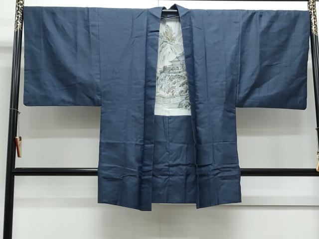 平和屋着物●男性 紬 アンサンブル 100亀甲 正絹 逸品 CAAY9577th