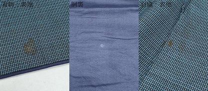 平和屋着物●男性　本場大島紬　アンサンブル　80亀甲　総詰め　正絹　逸品　CAAY9581th