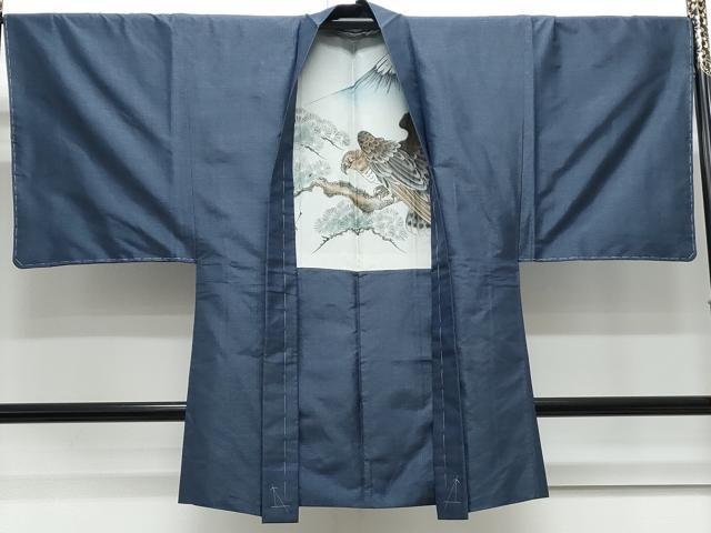 平和屋着物●男性　本場大島紬　アンサンブル　80亀甲　総詰め　正絹　逸品　未使用　CAAY9583th