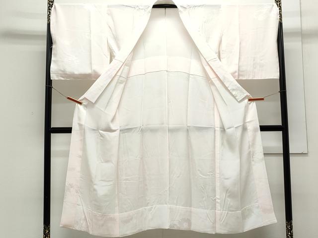 平和屋着物●訪問着　長襦袢セット　無双仕立て　駒刺繍　地紙花文　暈し染　金彩　正絹　逸品　CAAY9595th