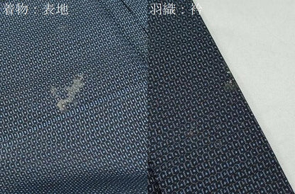平和屋着物●男性　本場大島紬　アンサンブル　100亀甲　総詰め　正絹　逸品　CAAY9596th