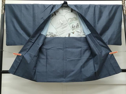 平和屋着物●男性　本場大島紬　アンサンブル　100亀甲　総詰め　正絹　逸品　CAAY9596th