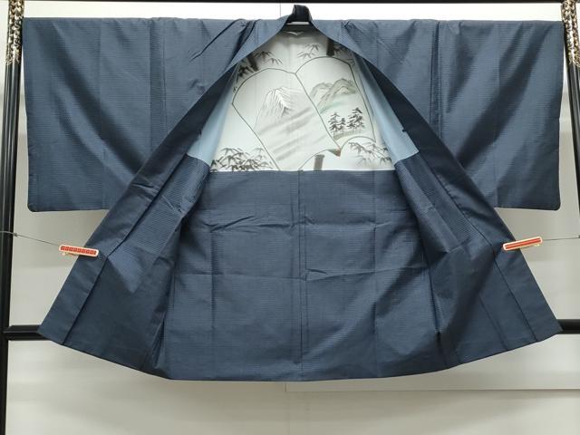 平和屋着物●男性　本場大島紬　アンサンブル　100亀甲　総詰め　正絹　逸品　CAAY9596th