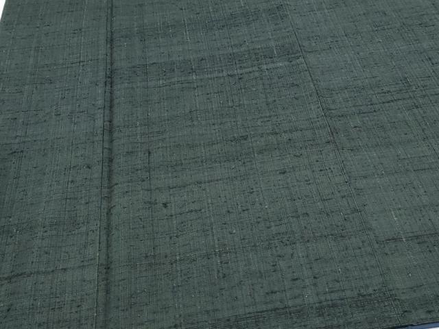 平和屋着物●男性　紬　アンサンブル　色無地　百入茶色　正絹　逸品　CAAY9597th