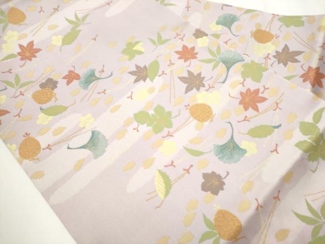 平和屋着物●全通柄　九寸名古屋帯　吹寄せ文　正絹　逸品　CAAY9603hy