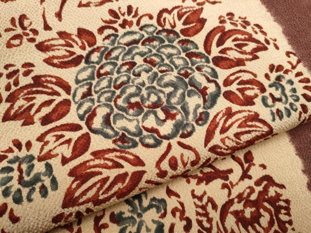 平和屋着物○摺型友禅 京都 多ち花 九寸名古屋帯 型