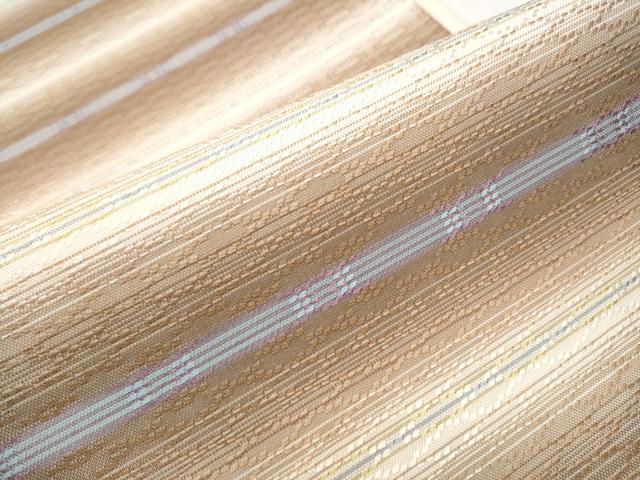 平和屋着物●六通柄袋帯 花織 正絹 逸品 CAAY9675hy