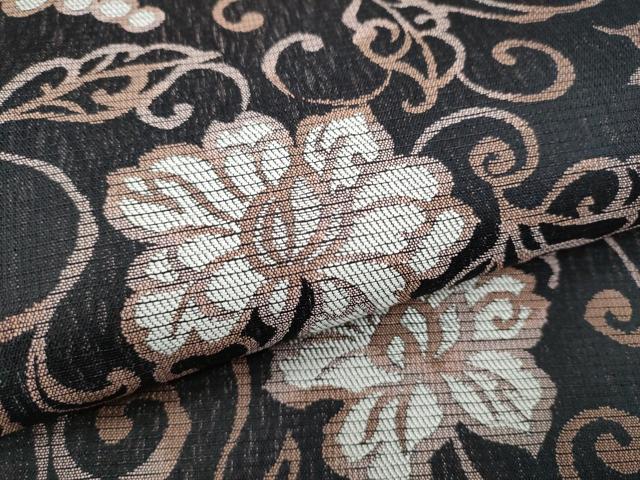 平和屋着物▽スリーシーズン 春夏秋 六通柄袋帯 葡萄蔦の葉文 正絹 逸品 CAAY9682hy