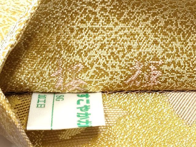 平和屋着物●両面　六通柄袋帯　桜輝　金銀糸　正絹　逸品　CAAY9713hy