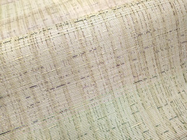 平和屋着物▽スリーシーズン 春夏秋 両面 全通柄袋帯 横段枝花文 金糸 健勝苑扱い 正絹 逸品 CAAY9735hy