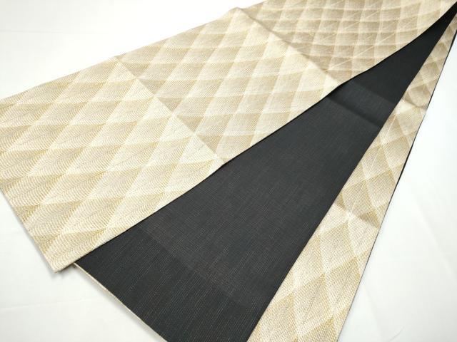平和屋着物▽スリーシーズン 春夏秋 全通柄袋帯 組織 吉祥文 金糸 正絹 逸品 CAAY9759hy
