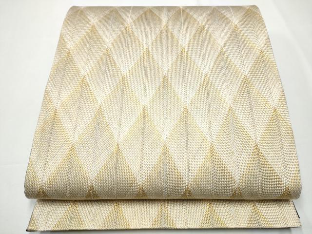 平和屋着物▽スリーシーズン 春夏秋 全通柄袋帯 組織 吉祥文 金糸 正絹 逸品 CAAY9759hy