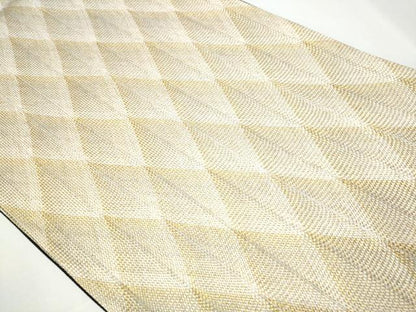 平和屋着物▽スリーシーズン 春夏秋 全通柄袋帯 組織 吉祥文 金糸 正絹 逸品 CAAY9759hy