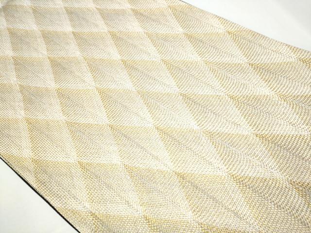 平和屋着物▽スリーシーズン 春夏秋 全通柄袋帯 組織 吉祥文 金糸 正絹 逸品 CAAY9759hy