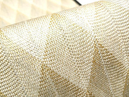 平和屋着物▽スリーシーズン 春夏秋 全通柄袋帯 組織 吉祥文 金糸 正絹 逸品 CAAY9759hy
