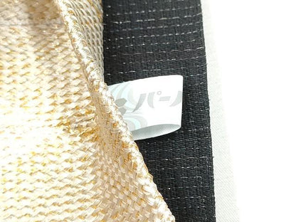 平和屋着物▽スリーシーズン 春夏秋 全通柄袋帯 組織 吉祥文 金糸 正絹 逸品 CAAY9759hy