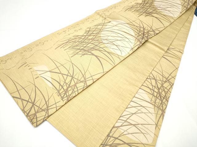 平和屋着物●名門木屋太 今河織物 六通柄袋帯 草花文 正絹 逸品 CAAY9760hy