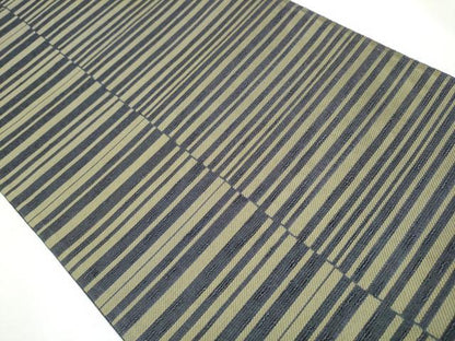 平和屋着物●両面　六通柄袋帯　抽象文　金糸　正絹　逸品　CAAY9761hy