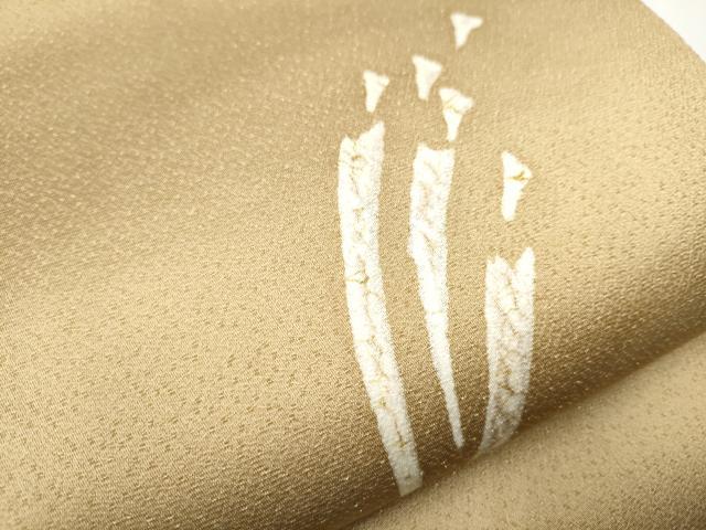 平和屋着物●全通柄袋帯 花唐草吉祥文 黒地 銀糸 正絹 逸品 CAAY9772hy