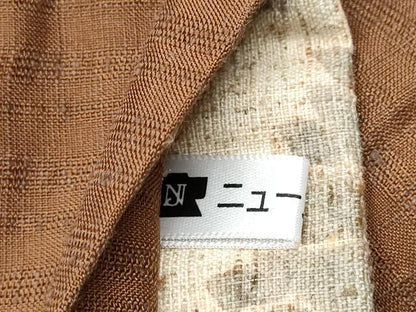 平和屋着物●全通柄袋帯 ぜんまい紬 菊 正絹 逸品 CAAY9785hy