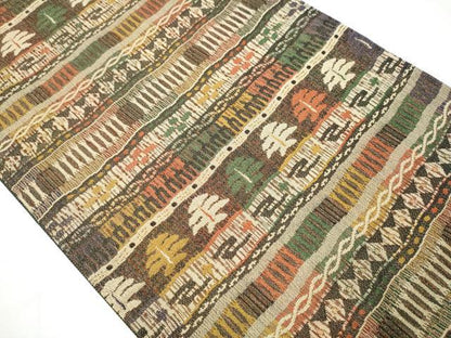 平和屋着物●両面　全通柄袋帯　横段吉祥文　金糸　正絹　逸品　CAAY9786hy