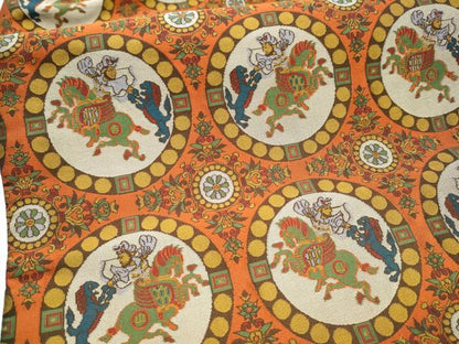 平和屋着物●九寸名古屋帯 弥さら 狩猟丸文 正絹 逸品 CAAY9791hy