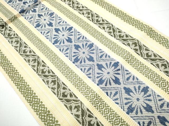 平和屋着物●本場筑前博多織 八寸名古屋帯 花間道 正絹 逸品 CAAY9796hy
