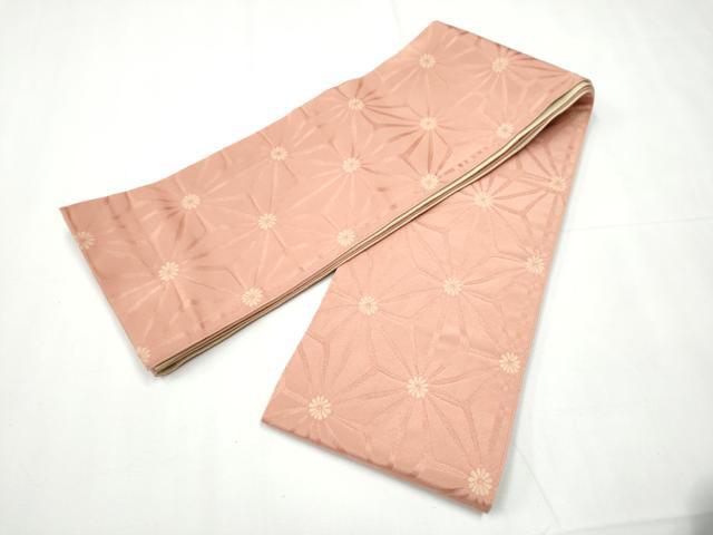平和屋着物○両面 半幅帯 兎 舞桜文 金糸 CAAY9851hy