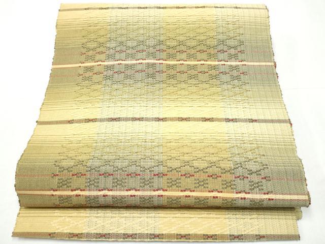 平和屋着物●八寸名古屋帯 花織 正絹 逸品 CAAY9922hy