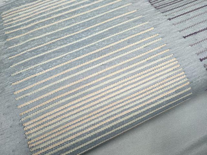平和屋着物●九寸名古屋帯 紬地 霞文 正絹 逸品 CAAY9961hy