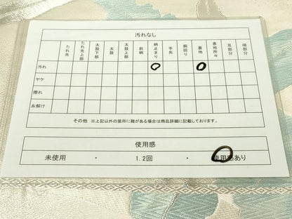 平和屋着物◎六通柄袋帯　唐織　カトレア　銀糸　正絹　逸品　CAAZ0065dy