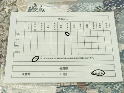 平和屋着物◎六通柄袋帯　風景文　銀糸　正絹　逸品　CAAZ0090dy