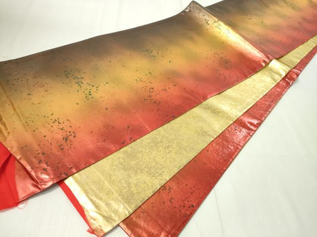 平和屋着物◎両面 全通柄袋帯 箔散らし 正絹 逸品 未使用 CAAZ0146dy