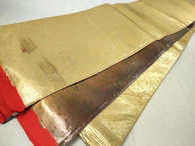 平和屋着物◎両面 全通柄袋帯 箔散らし 正絹 逸品 未使用 CAAZ0146dy