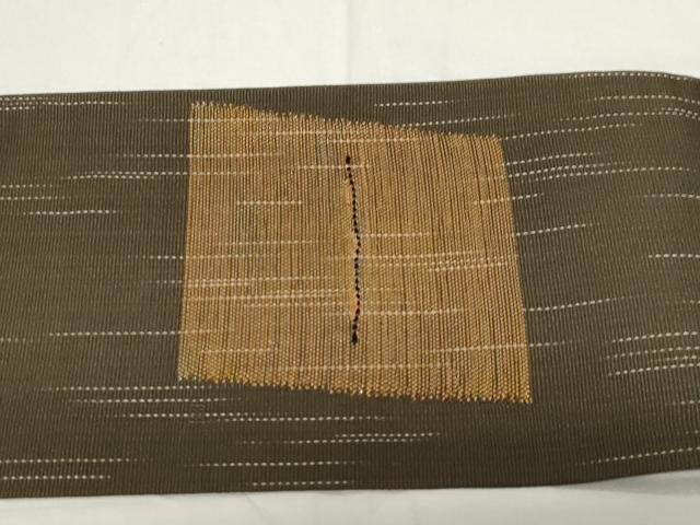 平和屋着物▽スリーシーズン 春夏秋 九寸名古屋帯 色紙文 正絹 逸品 CAAZ0340dy