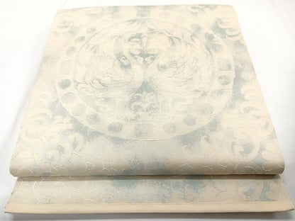 平和屋着物◎六通柄袋帯　花鳥丸文　正絹　逸品　CAAZ0404xi
