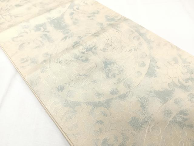平和屋着物◎六通柄袋帯　花鳥丸文　正絹　逸品　CAAZ0404xi
