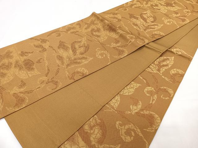 平和屋着物◎六通柄袋帯　唐草文　正絹　逸品　CAAZ0407xi