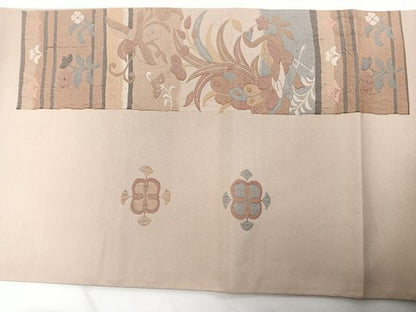 平和屋着物◎太鼓柄袋帯 花鳥文 正絹 逸品 CAAZ0408xi