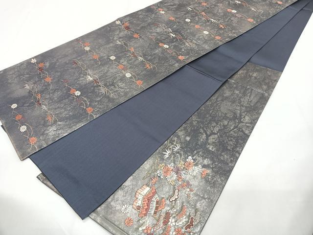 平和屋着物◎六通柄袋帯　唐織　嘉辰晴朗模様　金銀糸　正絹　逸品　CAAZ0431xi