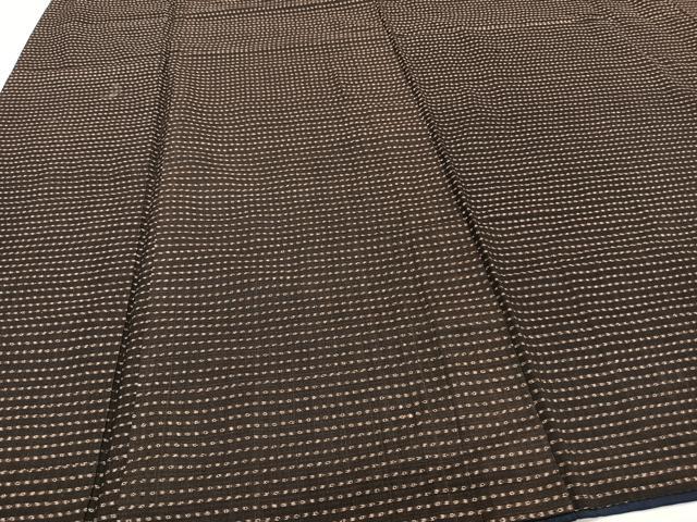 平和屋着物■男性　紬　横段文　正絹　逸品　CAAZ0628xi
