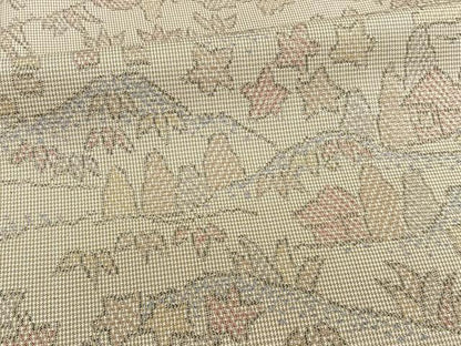 平和屋着物■上質な紬　風景文　正絹　逸品　CAAZ0698xi