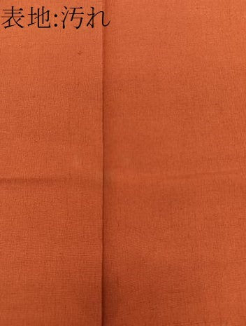 平和屋着物■上質な紬　照柿色　正絹　逸品　CAAZ0755xi
