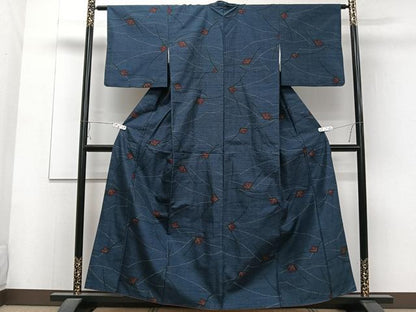 平和屋着物■上質な紬　松づくし　正絹　逸品　CAAZ0769xi