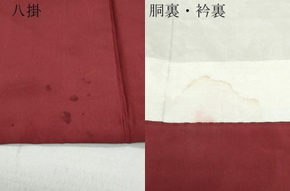 平和屋着物●本場染大島紬　葡萄唐草文　正絹　逸品　CAAZ0805vf