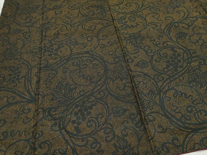 平和屋着物●本場染大島紬　葡萄唐草文　正絹　逸品　CAAZ0805vf